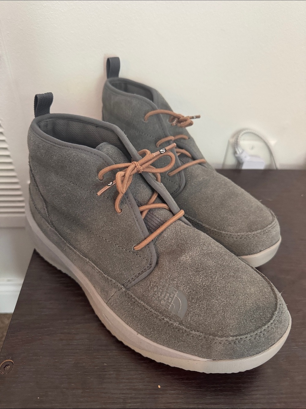 The North Face Men's Gray NSE Suede Chukka Boots